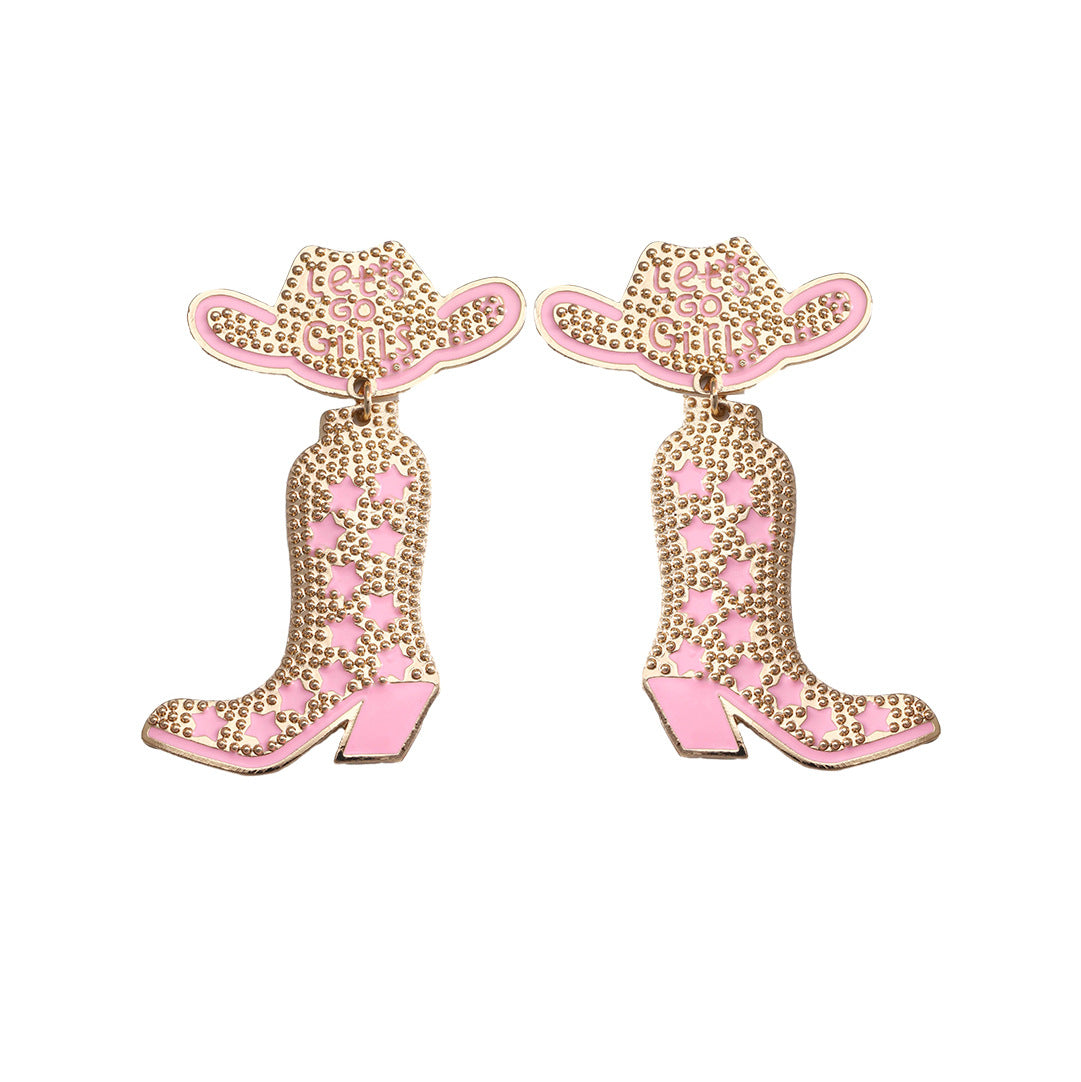 Wholesale Western Cowboy Hats, Boots, Alloy Earrings